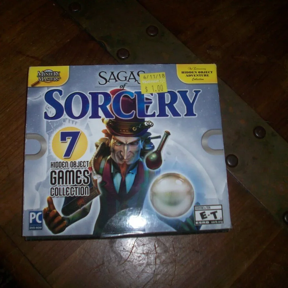 Sagas of Sorcery PC games DVD 7 hidden object Game Collection, new